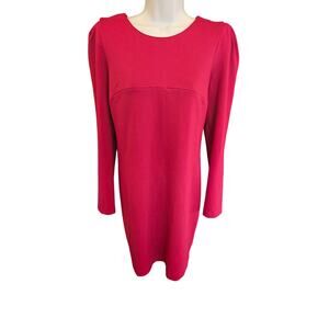 NWT Reese Red Maternity Shift Dress Pietro Brunelli nursing S professional work